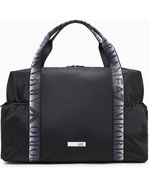 EA7 Technical-Fabric Duffel Bag - Black