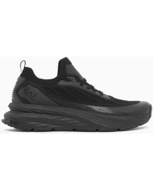 EA7 Crusher Sonic Knit Trainers - Black
