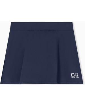 EA7 Ventus7 Mini Skirt With Built-In Shorts Tennis Pro - Blue