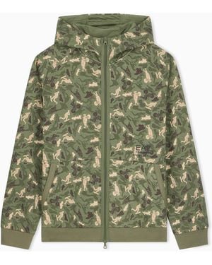 EA7 Full-Zip Hoodie Graphic Series - Green