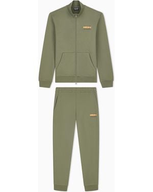 EA7 Tracksuit Visibility Regular Fit Cotton Jersey - Green