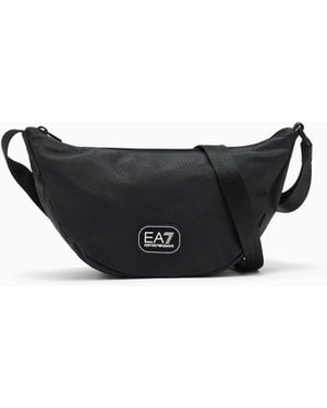 EA7 Monospalla Con Logo E Tracolla Regolabile - Nero