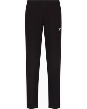 EA7 Core Identity Cotton Trousers - Black