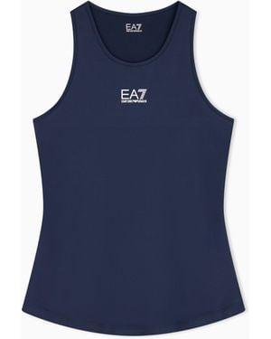 EA7 Breathable Technical Top With Stretch For Tennis Pro - Blue