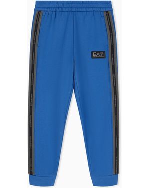 EA7 Regular Jersey Pants Logo Series Boy - Blue