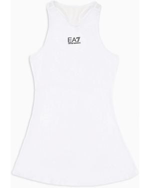EA7 Tennis Pro Girl Dress - White