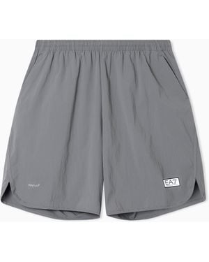 EA7 Dynamic Athlete Ventus7 Technical-Fabric Bermuda Shorts - Gray