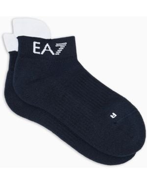 EA7 Tennis Pro Socken Aus Baumwollmischung - Blau