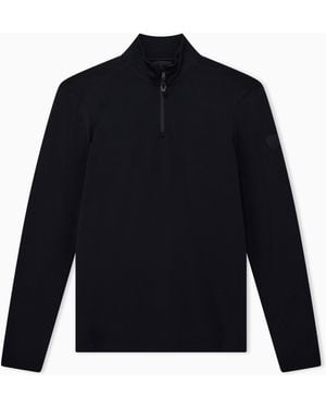 EA7 Technischer Ski-Fleece Aus Powerstretch - Blau