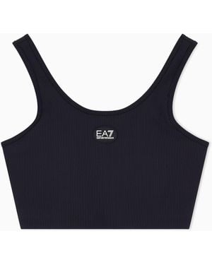 EA7 Medium-Support Sports Bra Dynamic Athlete - Blue