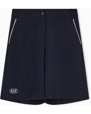 EA7 Golf Pro Polo Bermuda Shorts - Blue