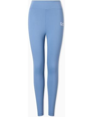 EA7 Stretch Legging With High Waist - Blue