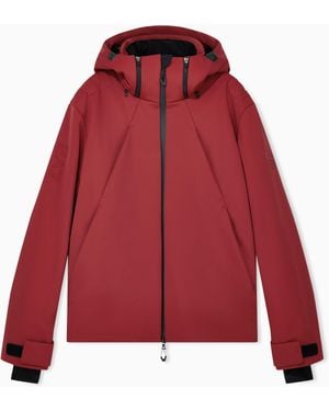 EA7 Technische Skijacke Aus Softshell Mit Stratum7-Wattierung - Rot