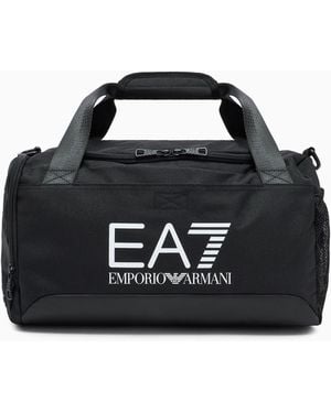 EA7 Borsone Con Logo E Tracolla Regolabile Logo Series - Nero