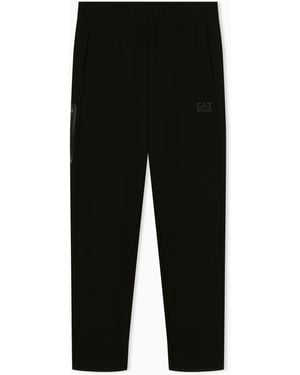 EA7 Slim-Fit Pants Natural Ventus 7 Technical Cotton Jersey - Black