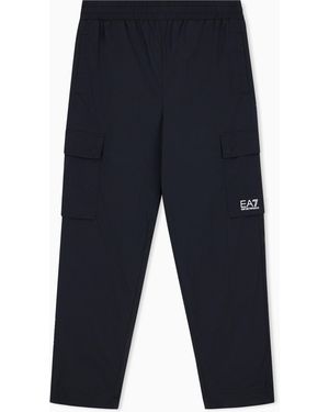 EA7 Cargo Trousers Core Identity Regular Fit Woven Fabric - Blue