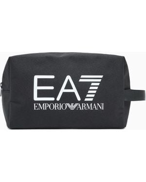 EA7 Train Core Washbag With Logo - Black