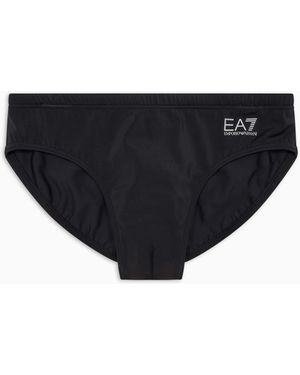 EA7 Bag Slip Da Uomo Con Vita Elastica E Coulisse - Nero