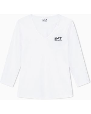 EA7 Tennis Pro Long-Sleeved T-Shirt - White