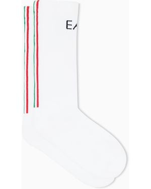 EA7 Italian Spirit Socks - White