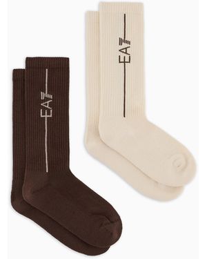 EA7 Trainingssocken Aus Frottee - Weiß