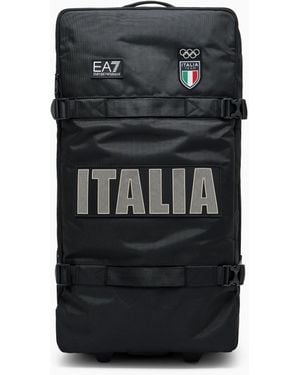 EA7 Großer Trolley Aus Funktionsgewebe - Schwarz