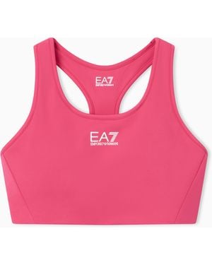 EA7 Sport-Bh Mit Mittlerem Halt Aus Technischem Vigor7-Gewebe - Pink