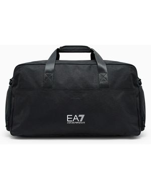 EA7 Mittelgroße Train Core Sporttasche Mit Großem -Logo - Schwarz