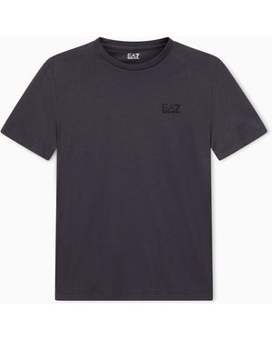 EA7 Pima Cotton Core Identity T-Shirt - Blue