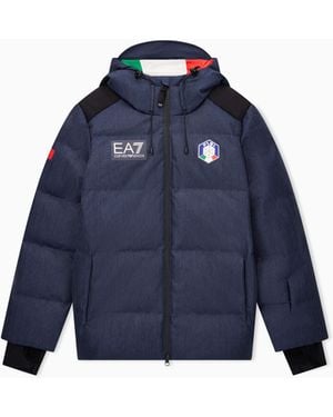 EA7 Giacca Da Sci Collezione Fisi Con Imbottitura - Blu
