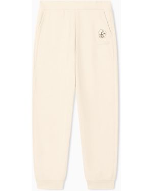 EA7 Graphic Series Cotton-Blend Joggers - Natural
