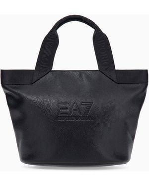 EA7 Shopping Bag Con Logo - Blu