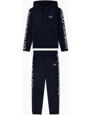 EA7 Logo Suit - Blue