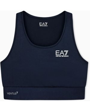 EA7 Ventus7 Bra With Medium Support And Racerback Tennis Pro - Blue