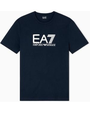 EA7 Visibility Short-Sleeved T-Shirt - Blue