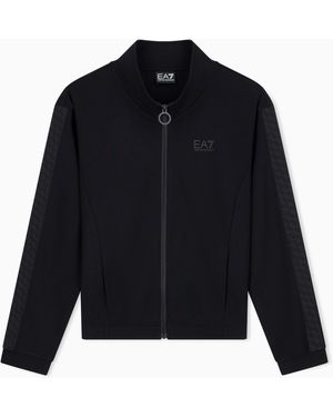 EA7 Felpa Fullzip Logo Series - Blu