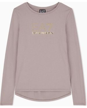 EA7 T-Shirt Con Logo - Grigio