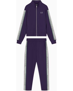 EA7 Trainingsanzug Natural Ventus 7 Im Regular Fit Aus Jersey - Blau