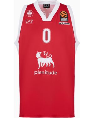 EA7 Olimpia Milano Canotta Replica Eurolega 23/24 - Rosso