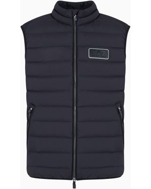 EA7 Gilet Con Imbottitura In Piuma - Blu