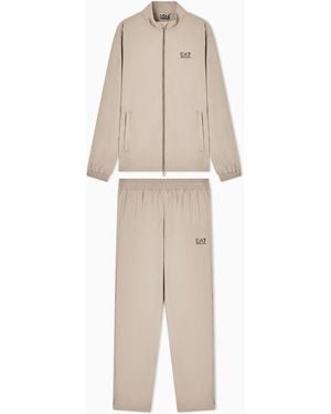 EA7 Core Identity Nylon Tracksuit - Natural