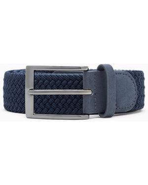 EA7 Golf Pro Geflochtener Gürtel - Blau