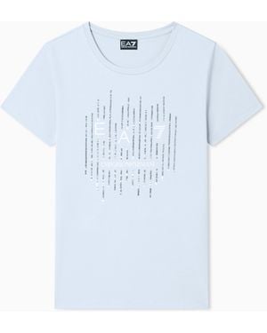 EA7 Stretch Jersey T-Shirt - Blue