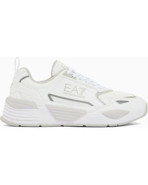 EA7 Sneakers Ace Runner New With Rubber Soles - White