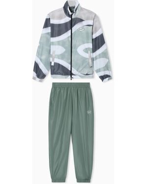 EA7 Tennis Pro Girl Tracksuit - Blue