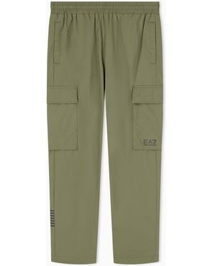 EA7 Cargohose Core Identity Im Regular Fit Aus Polyamid - Grün