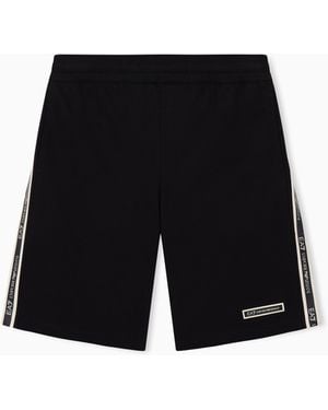 EA7 Bermuda Logo Series Slim Fit - Black