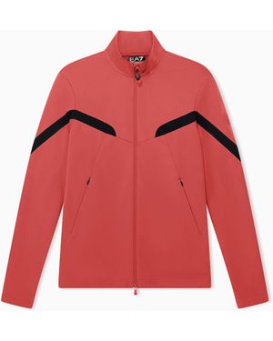 EA7 Sweatshirt Regular Fit Stretch Jersey - Red