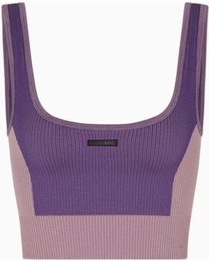 EA7 Dynamic Athlete Seamless Sports Bra - Purple
