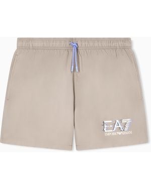 EA7 Visibility Swim Trunks - Natural
